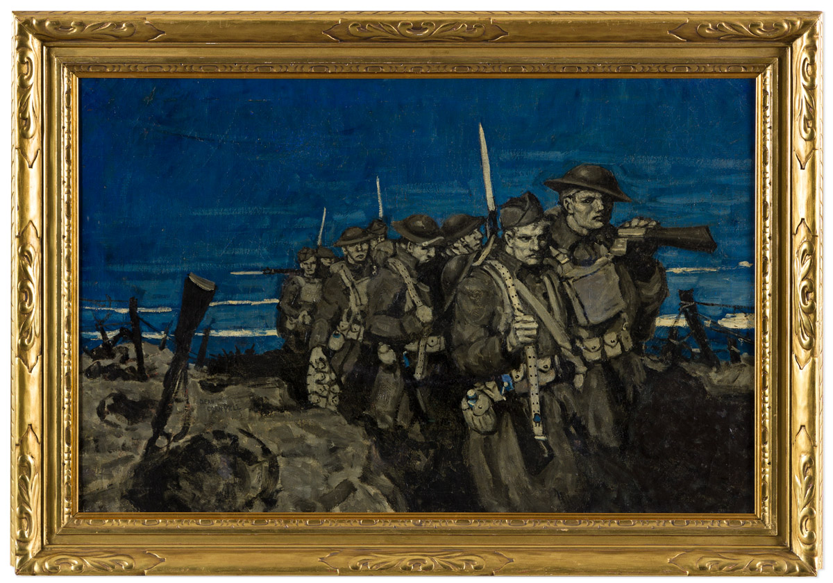 DEAN CORNWELL (1892-1960) WWI Army Corps on the March.